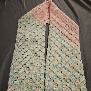 Multicolor Crochet Scarf